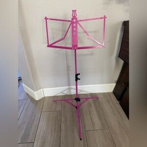 Hot Pink Folding Music Stand